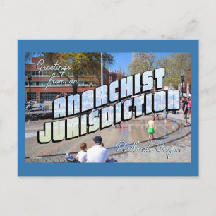Groeten uit Anarchist Portland! Briefkaart