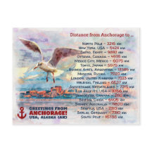 Groeten uit Anchorage - schilderij van Waterverf