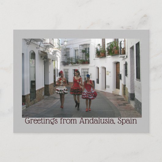 Groeten uit Andalusië, Spanje Briefkaart (Voorkant)