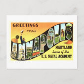  groeten uit Annapolis, Maryland Briefkaart (Voorkant)