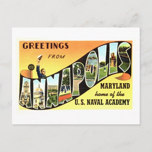  groeten uit Annapolis, Maryland Briefkaart (Voorkant)
