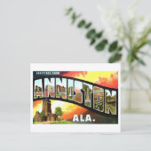 groeten uit Anniston, Alabama Briefkaart (Staand voorkant)