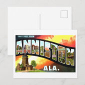 groeten uit Anniston, Alabama Briefkaart (Voorkant / Achterkant)