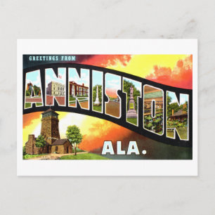  groeten uit Anniston, Alabama Briefkaart