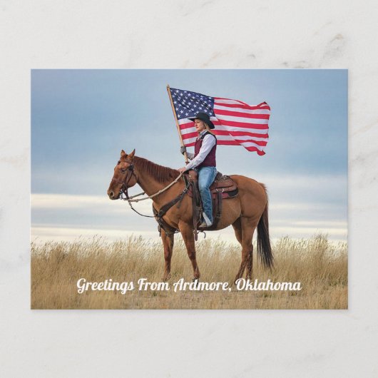 Groeten uit Ardmore, Oklahoma Briefkaart (Voorkant)