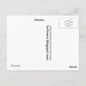 Groeten uit Arizona Briefkaart (Achterkant)