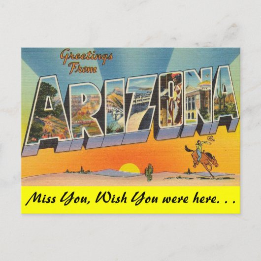 Groeten uit Arizona Briefkaart (Voorkant)