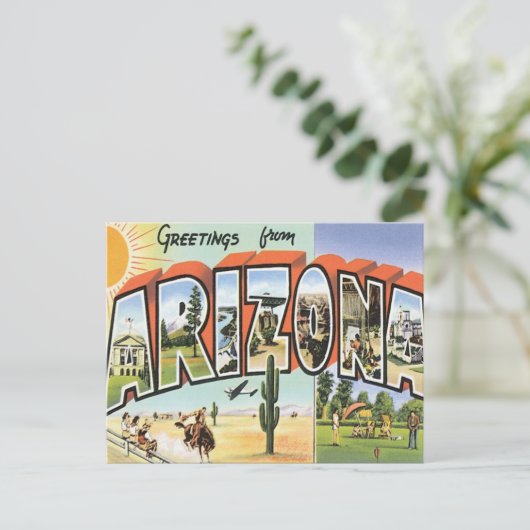 Groeten uit Arizona Briefkaart (Staand voorkant)