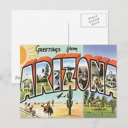 Groeten uit Arizona Briefkaart (Voorkant / Achterkant)