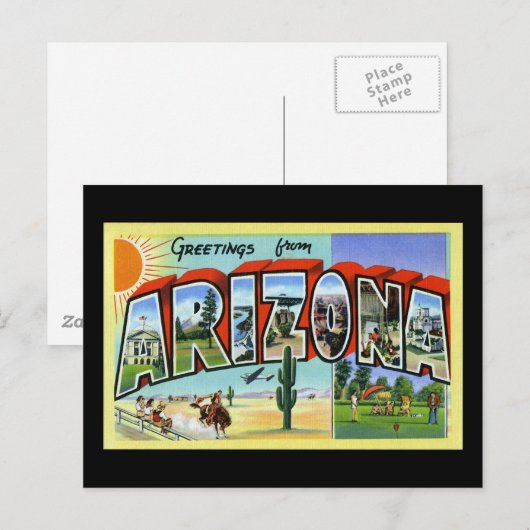 Groeten uit Arizona Briefkaart (Voorkant / Achterkant)