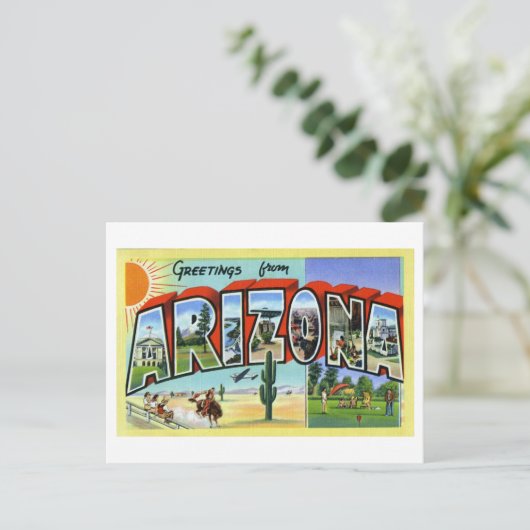  Groeten uit Arizona Briefkaart (Staand voorkant)