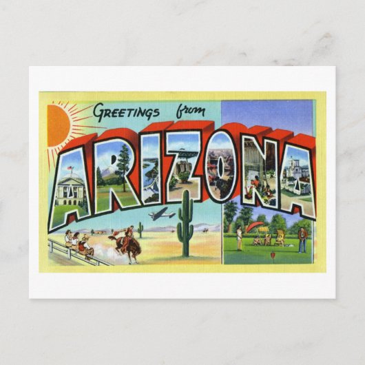  Groeten uit Arizona Briefkaart (Voorkant)