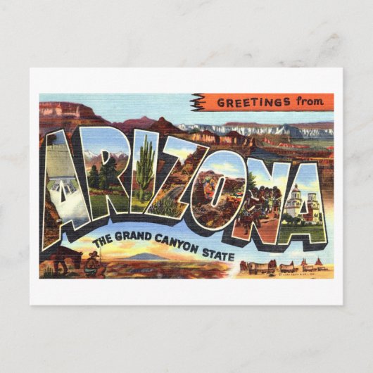  Groeten uit Arizona Briefkaart (Voorkant)