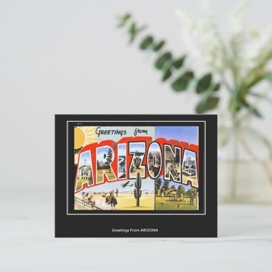 Groeten uit Arizona  briefkaart (Staand voorkant)