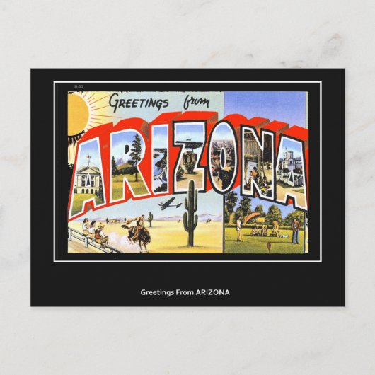 Groeten uit Arizona  briefkaart (Voorkant)