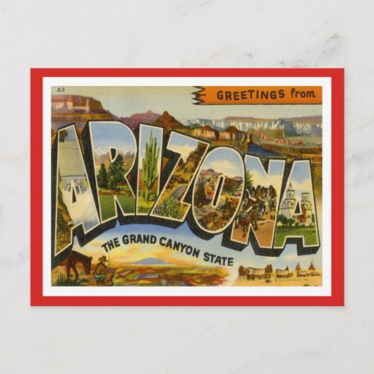 Groeten uit Arizona Briefkaart (Voorkant)