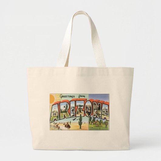 Groeten uit Arizona Grote Tote Bag (Voorkant)