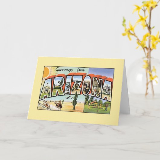  groeten uit Arizona Kaart (Gele Bloem)