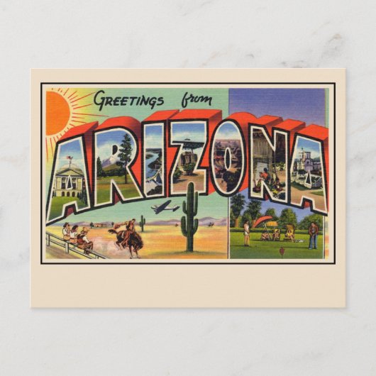 Groeten uit Arizona Large Letter Briefkaart (Voorkant)