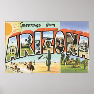 Groeten uit Arizona, Vintage Poster