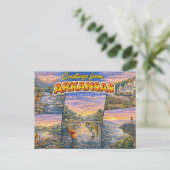 Groeten uit Arkansas Ansichtkaart Briefkaart (Staand voorkant)