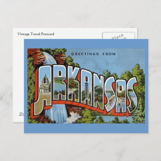 Groeten uit Arkansas Briefkaart (Voorkant / Achterkant)