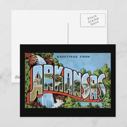 Groeten uit Arkansas Briefkaart (Voorkant / Achterkant)