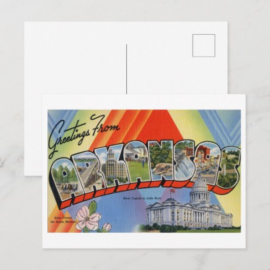  groeten uit Arkansas Briefkaart (Voorkant / Achterkant)