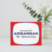 Groeten uit Arkansas Briefkaart (Staand voorkant)