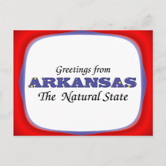 Groeten uit Arkansas Briefkaart (Voorkant)