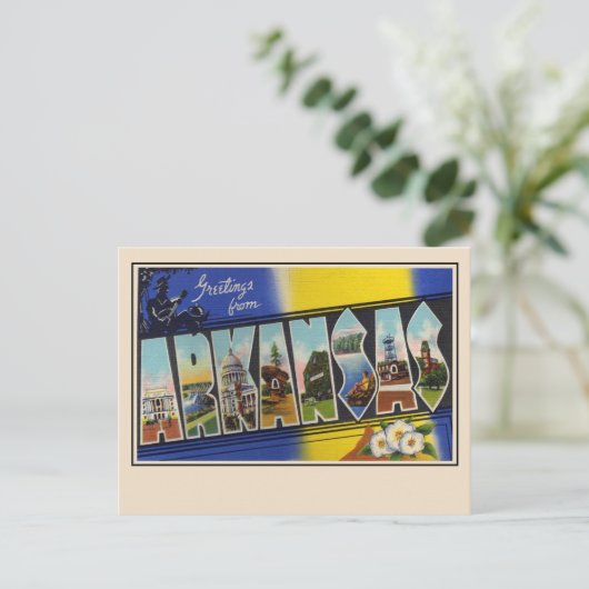 Groeten uit Arkansas Large Letter Briefkaart (Staand voorkant)