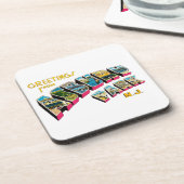 Groeten uit Asbury Park New Jersey Bier Onderzetter (Linkerzijde)