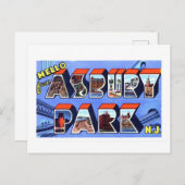  groeten uit Asbury Park, New Jersey, Briefkaart (Voorkant / Achterkant)