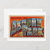  groeten uit Asbury Park, New Jersey Briefkaart (Voorkant / Achterkant)
