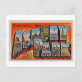 groeten uit Asbury Park, New Jersey Briefkaart (Voorkant)