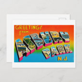  groeten uit Asbury Park, New Jersey Briefkaart (Voorkant / Achterkant)