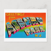  groeten uit Asbury Park, New Jersey Briefkaart (Voorkant)