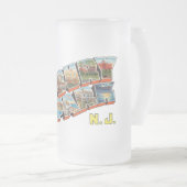 Groeten uit Asbury Park New Jersey Matglas Bierpul (Voorkant rechts)