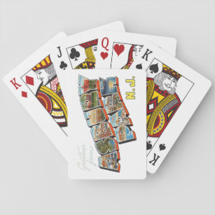 Groeten uit Asbury Park New Jersey Pokerkaarten