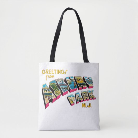 Groeten uit Asbury Park New Jersey Tote Bag (Voorkant)