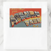 Groeten uit Asbury Park NJ Rechthoekige Sticker (Tas)