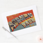 Groeten uit Asbury Park NJ Rechthoekige Sticker (Envelop)