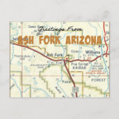 Groeten uit Ash Fork Arizona Briefkaart (Voorkant)