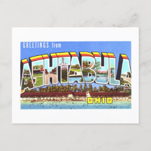  groeten uit Ashtabula, Ohio, Briefkaart