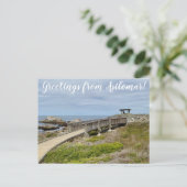 Groeten uit Asilomar. Briefkaart (Staand voorkant)