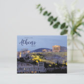 Groeten uit Athene Griekenland Schitterende Ansich Briefkaart (Staand voorkant)