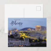 Groeten uit Athene Griekenland Schitterende Ansich Briefkaart (Voorkant / Achterkant)