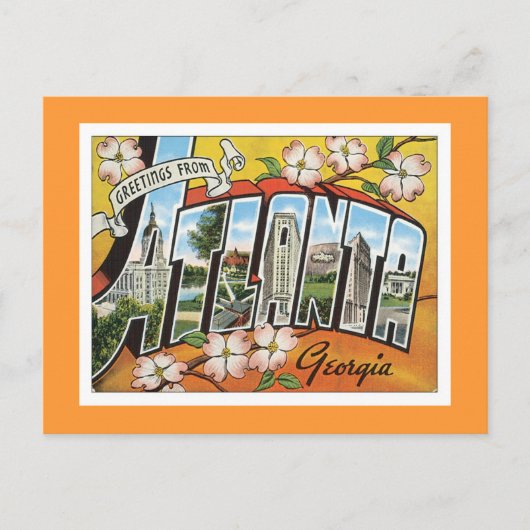 Groeten uit Atlanta Briefkaart (Voorkant)
