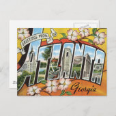 Groeten uit Atlanta Briefkaart (Voorkant / Achterkant)