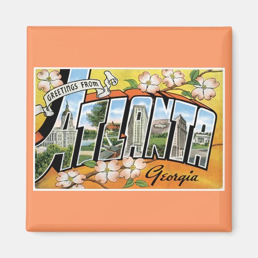 Groeten uit Atlanta, GA! Magneet (Voorkant)